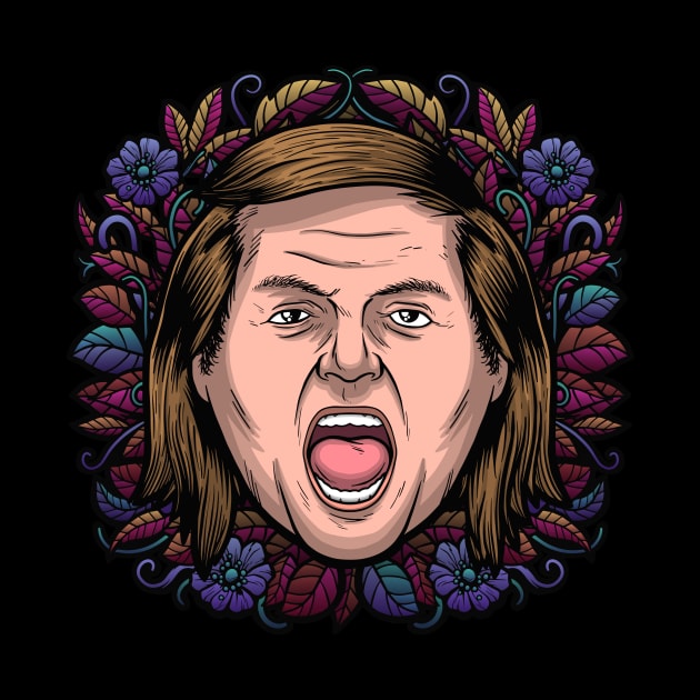 Sam Kinison (Flowered) by Baddest Shirt Co.