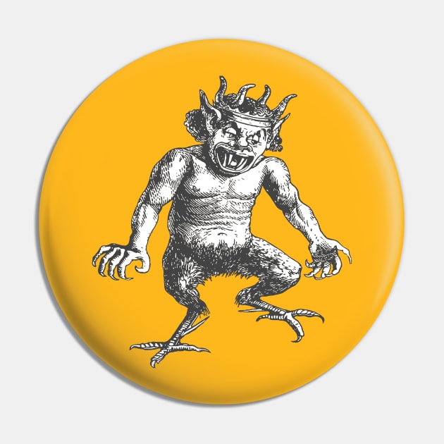 Deumus A Humanoid Devil With Rooster Feet Dictionnaire Infernal Cut Out Pin by taiche
