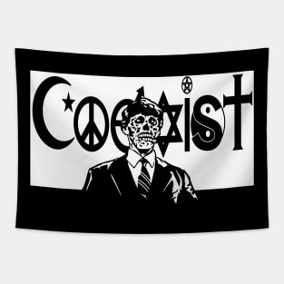 They Live Coexist Mash-Up Tapestry