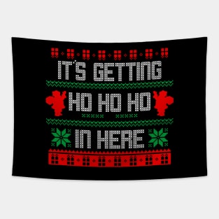 Funny Music Inspired Ugly Christmas Sweater Ho Ho Meme Tapestry