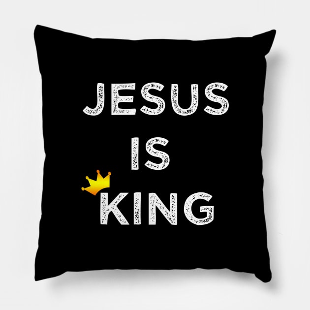 Jesus Is King Pillow by LHogan90