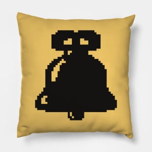 Black and white Christmas pixel art Pillow