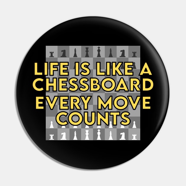 Life is Like a Chessboard Every Move Counts Pin by Elvdant