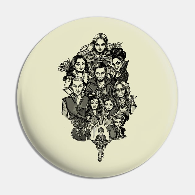 Heroes of Storybrooke Pin by Scribble Creatures