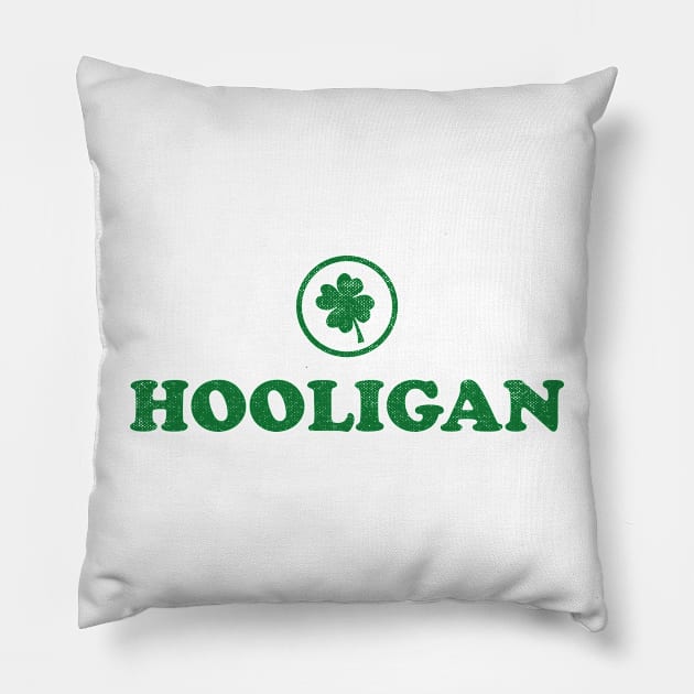 Hooligan-St Patrick's Day Pillow by RobertBowmanArt