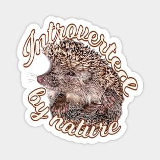 Introverted by nature hedgehog Magnet