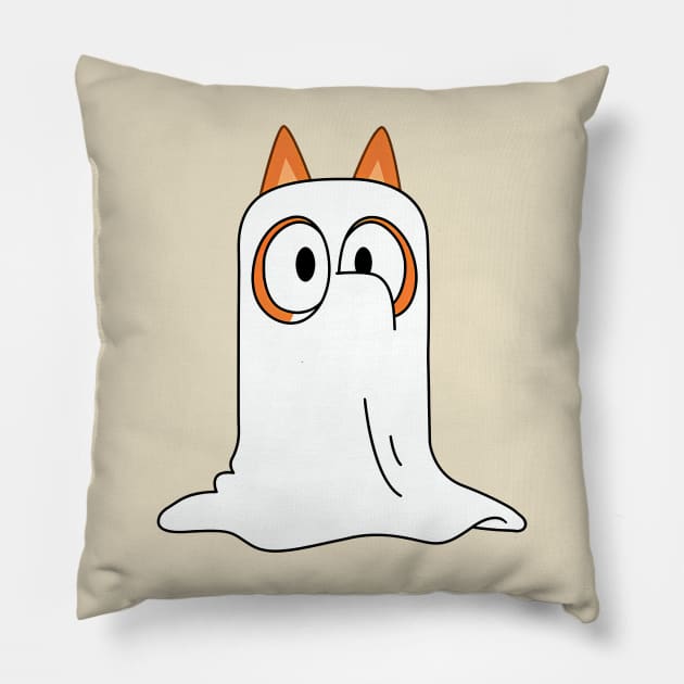 Ghost Costume Bingo Pillow by Karl Doodling