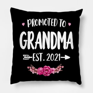 Promoted To Grandma Est. 2021 Pillow