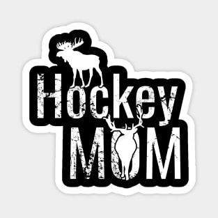 American Hockey Mom in White and Black Magnet