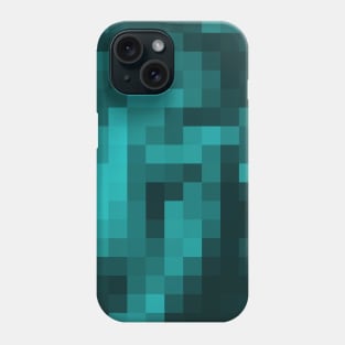 Pixels - turquoise Phone Case