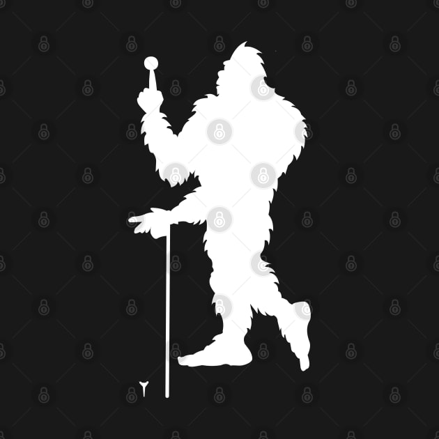 BIgfoot Playing Golff Player by Tesszero