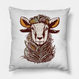 Eid Al Adha Cartoon Goat Pillow