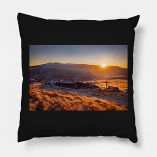 Pen y Fan and Corn Du from Craig Cerrig Gleisiad Pillow