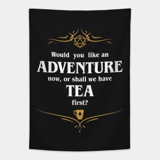 Adventure or Tea Dungeons Crawler and Dragons Slayer Tapestry