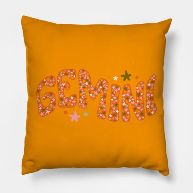 Starry Gemini Pillow by Doodle by Meg