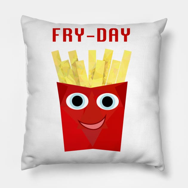 Fry-Day Pillow by Geometrico22