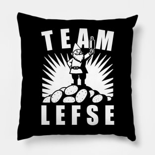 Gnome Lefse Scandinavian Christmas Pillow