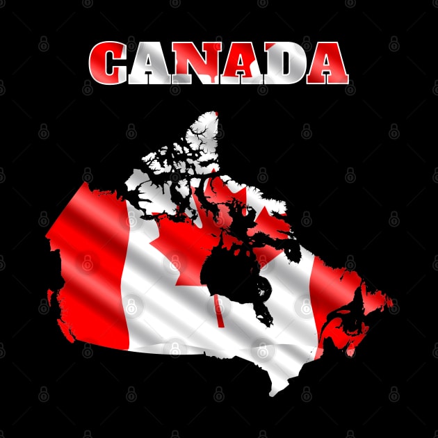 Canada map flag by maro_00