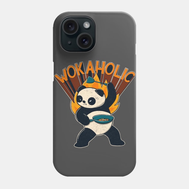 Workaholic Wokaholic Panda Phone Case by mai jimenez