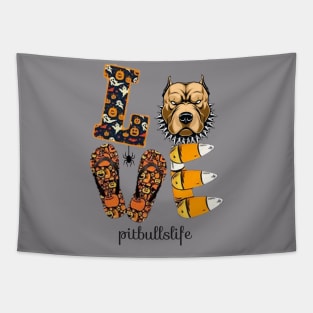 Pitbull Love T-shirts Tapestry