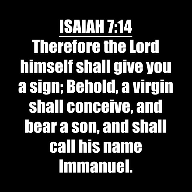 Isaiah 7:14 KJV by Holy Bible Verses