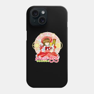 Retro Sakura Girl Japanese Anime Phone Case