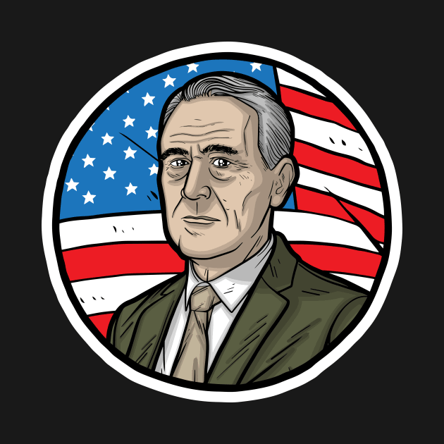 Franklin D. Roosevelt by Baddest Shirt Co.