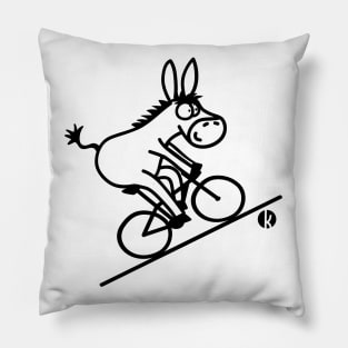 Biking Donkey Pillow