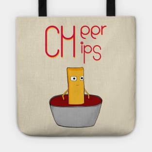 CHEER-CHIPS in ketchup🍿🌭🍟❗ Tote