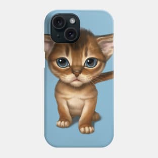 Cat-a-clysm Abyssinian kitten Phone Case