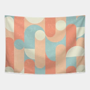 Abstract Modern Geometric Pastel Tapestry