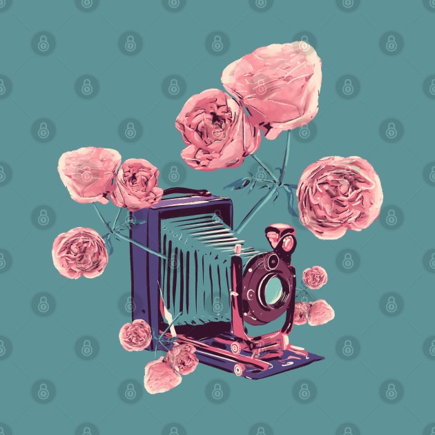 Vintage floral camera by Mimie20