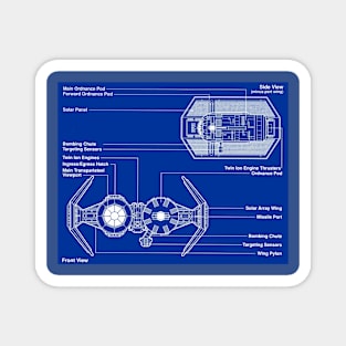 Imperial Bomber Blueprint Magnet