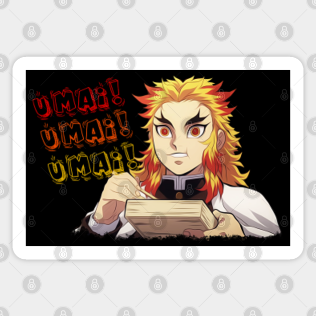 Rengoku Umai Rengoku Sticker Teepublic