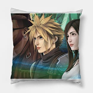 Barret, Cloud, Tifa FF VII Remake Pillow