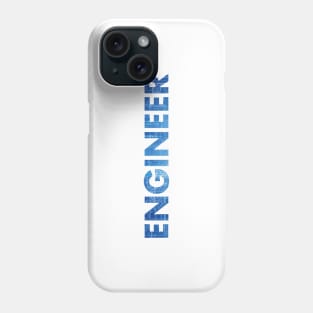 Engineer Blueprint Text Phone Case