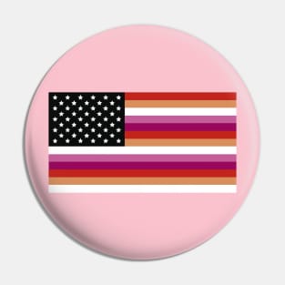 united states of lesbian Pin