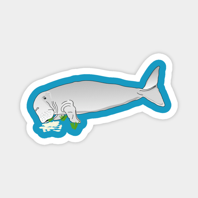 Dugong eating Magnet by FabuleusePlanete