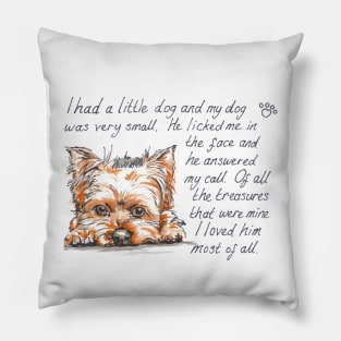 I had a little...Yorkshire Terrier Pillow