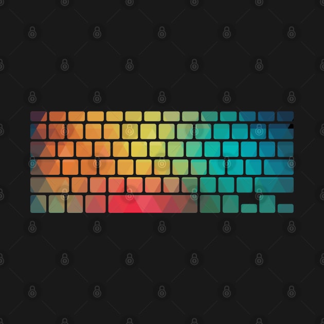 Rainbow color pattern keyboard by AdiDsgn