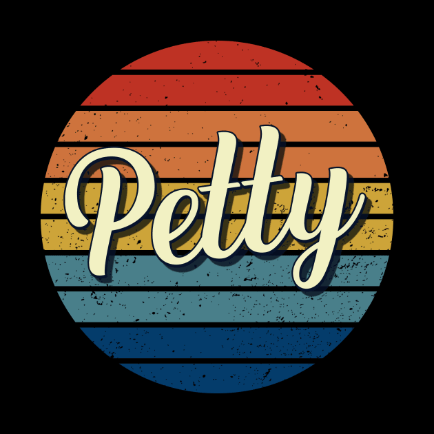 Petty Name Personalized Vintage Retro Circle by DorothyMayerz Base