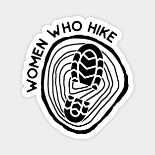 Women Who Hike SVG Hiking Gift For Her Magnet