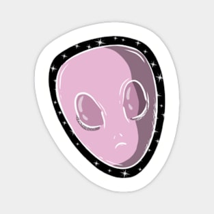 Pink Alien Magnet