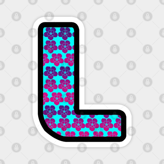 Letter L From Roses Magnet by Dolta