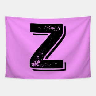 Capital Letter Z Name Initial Monogram Tapestry