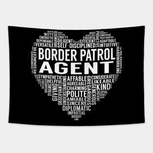 Border Patrol Agent Heart Tapestry