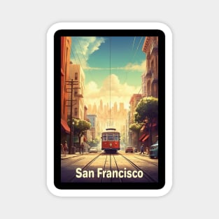 San Francisco, Travel poster Magnet