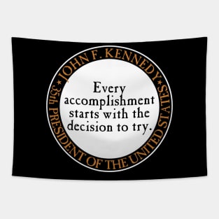 JFK Every Accomplishment Tapestry