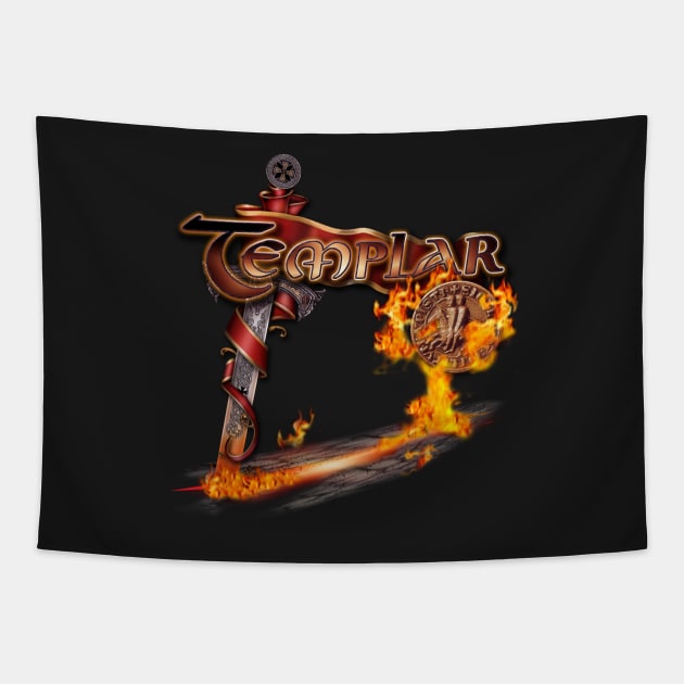 Templar sword Tapestry by monoguru