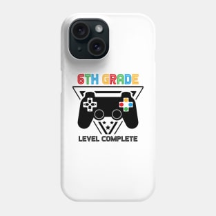 6th Grade Level Complete Graduation Gamer Boys Kids Phone Case